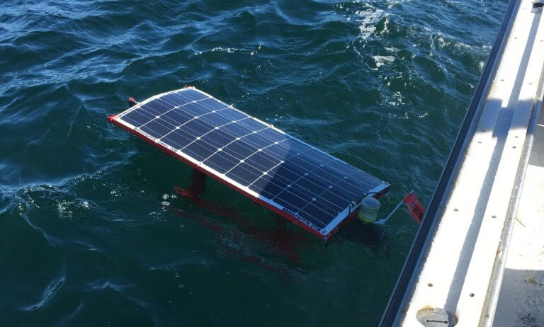 Brave Puffin drifting during test mission as seen by fishermen, October, 2019