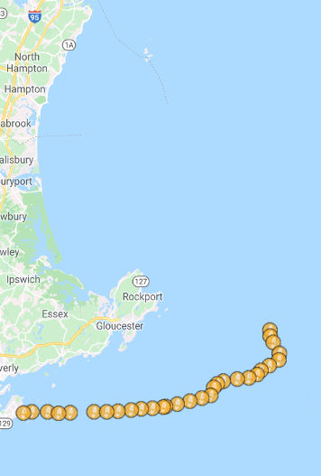 Brave Puffin’s test mission tracking data, September, 2019